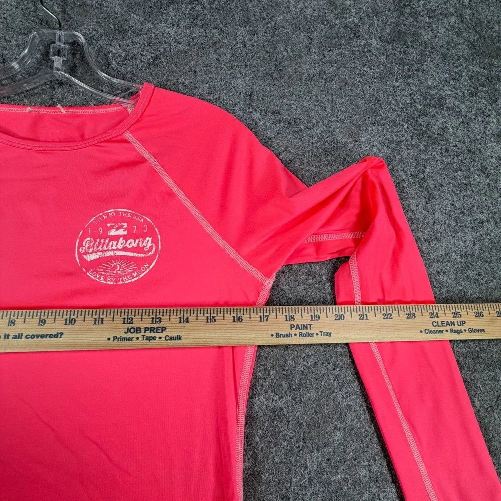 Billabong Rash Guard Swim Shirt Womens Coral Reef Bare Lady Long-Sleeve Crewneck